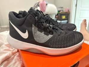 Nike Air Precision II Basketball Shoes Black White AA7069-001